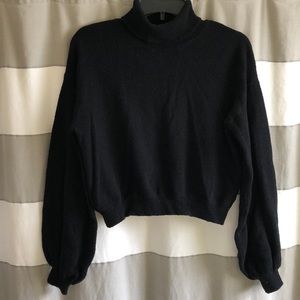 Cropped Turtleneck Sweater